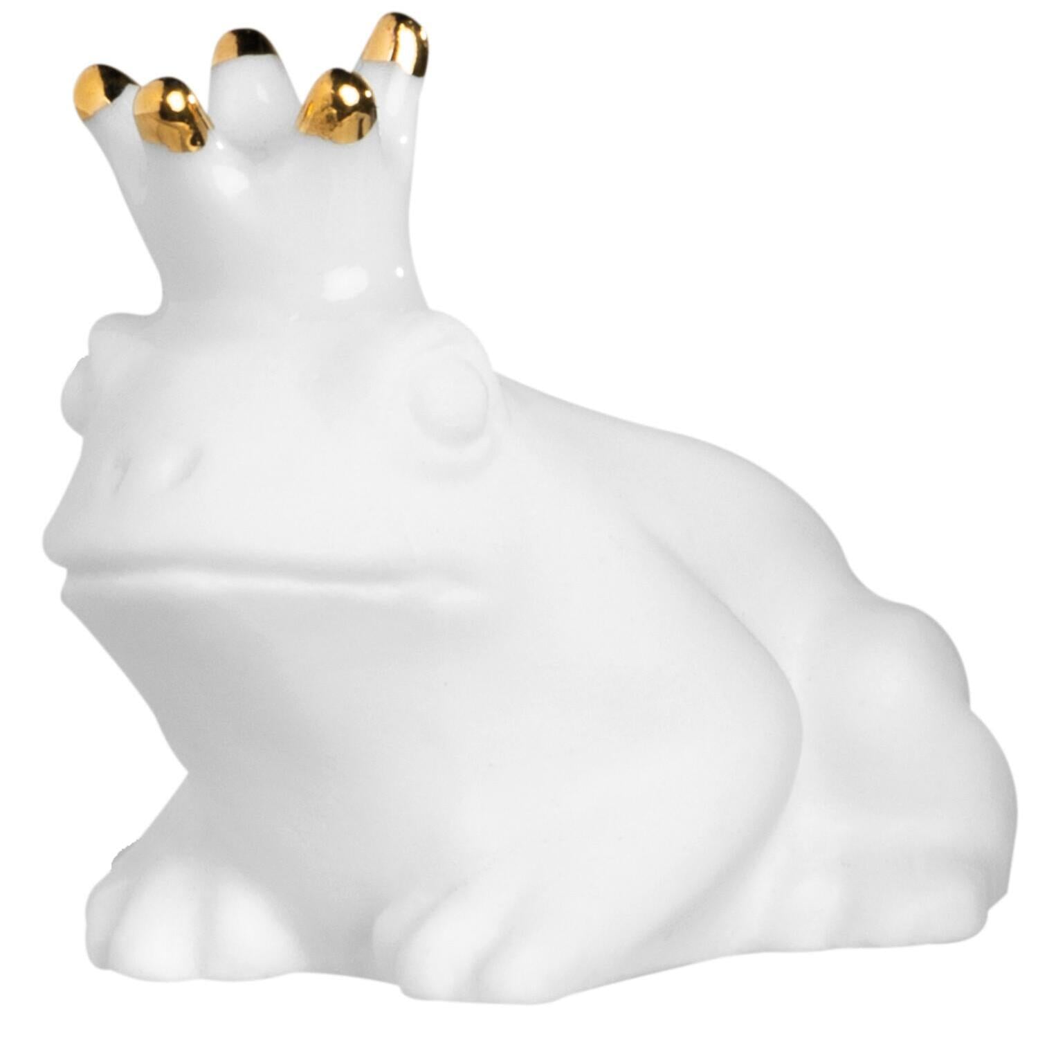 Glückskästchen "Frosch" (Weiß)