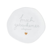 Kleiner Teller "Frisch gebackenes Ehepaar" - ø 14 cm (Weiß)