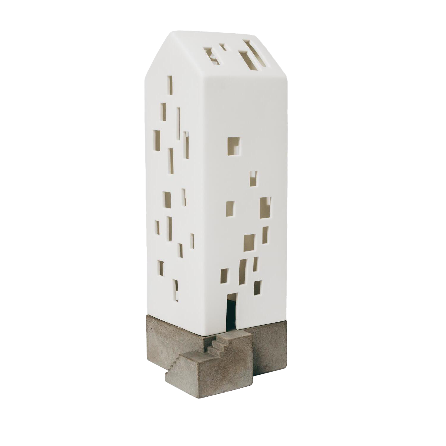 Lichthaus "Apartmenthaus mit Betonsockel (Weiß) räder Design