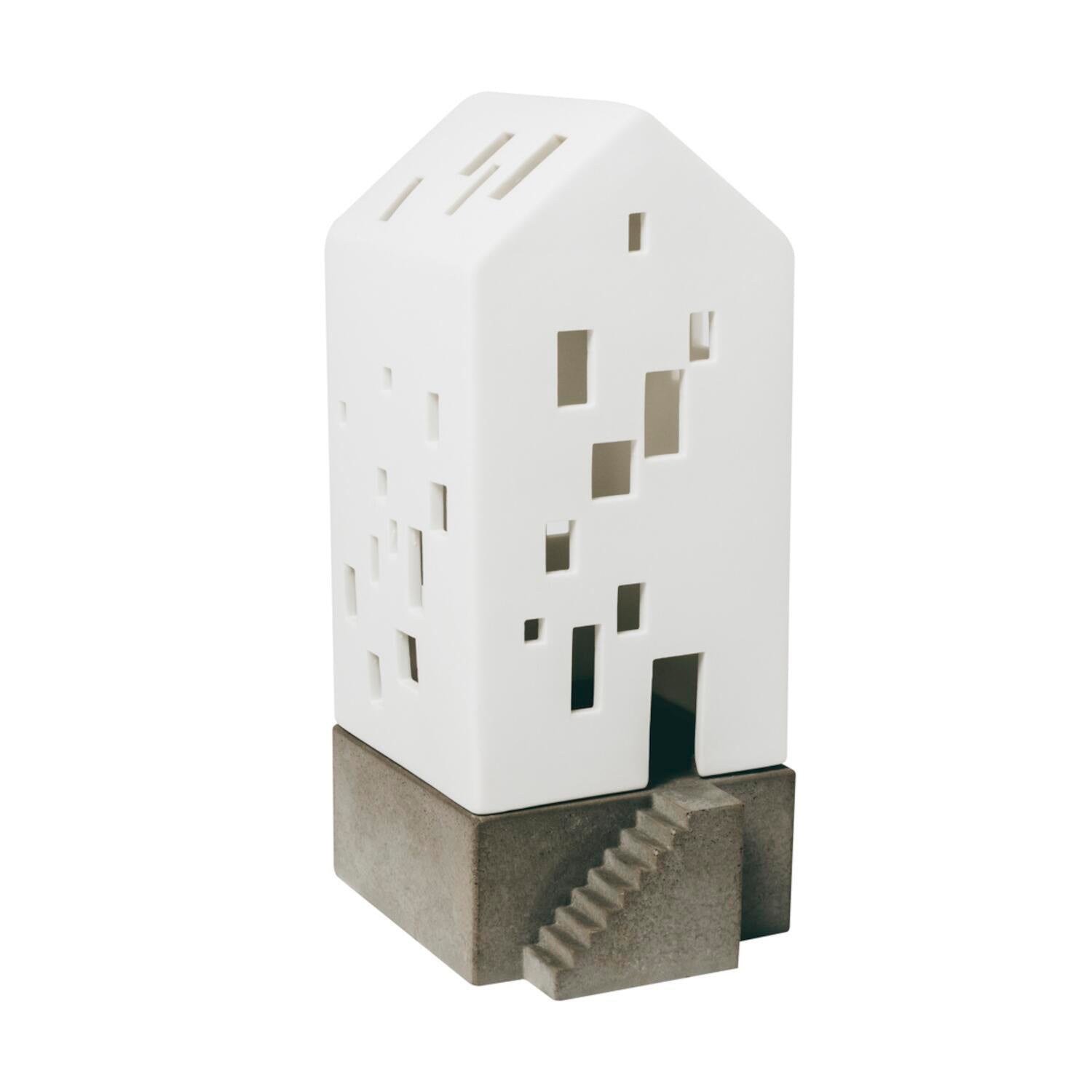 Lichthaus "Kleines Apartmenthaus mit Betonsockel" (Weiß) räder Design