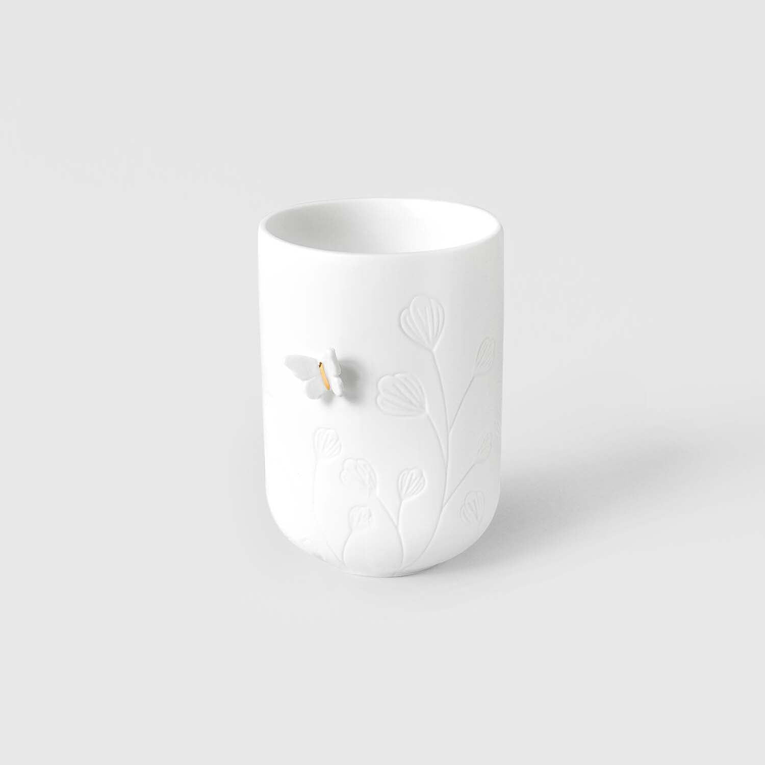 Teelichthalter "Schmetterling seitlich" (Weiß) räder Design