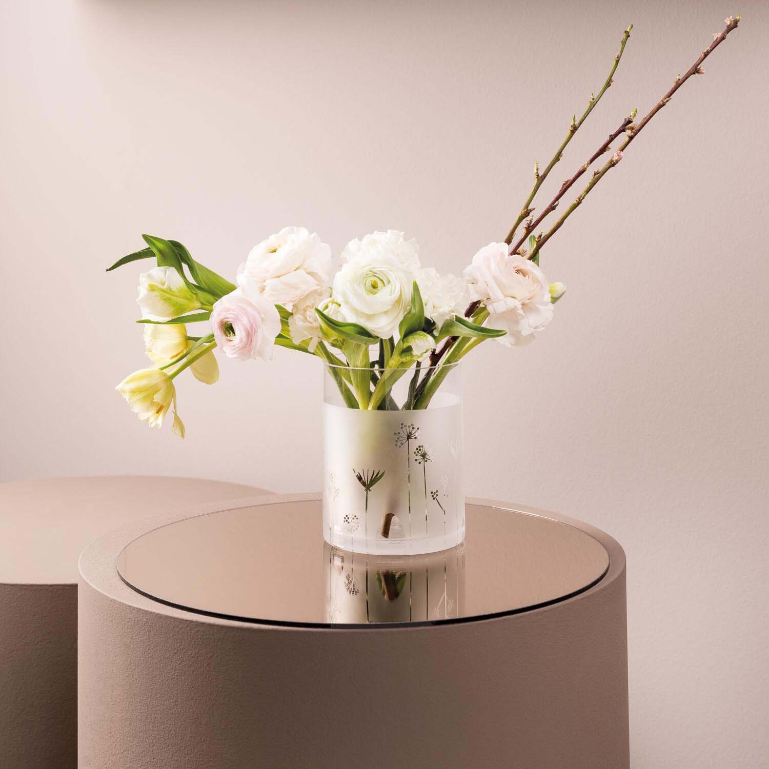 Windlicht "Floral" (Klar)
