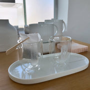 Doppelwandiger Becher "Cozy Time - Daily break" (Transparent)
