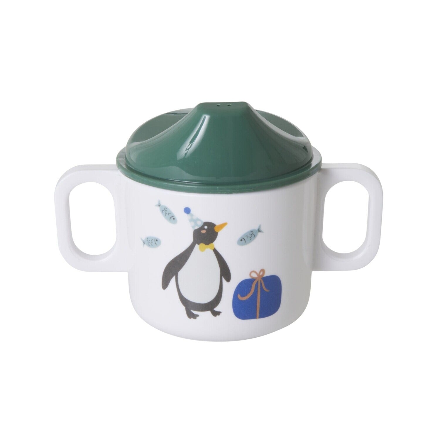 Melamin Schnabeltasse "Party Animal" (Grün)