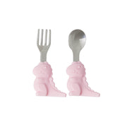Kinderbesteck "Dino" (Pink)