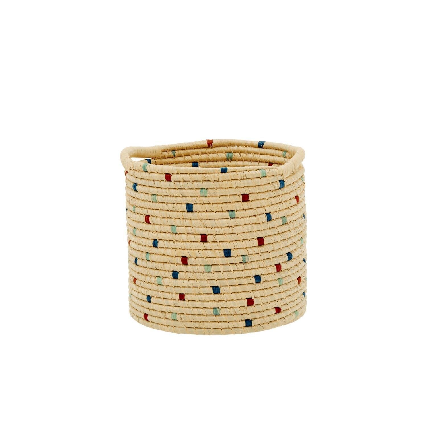 Korb "Raffia" im 2er-Set (Blau)