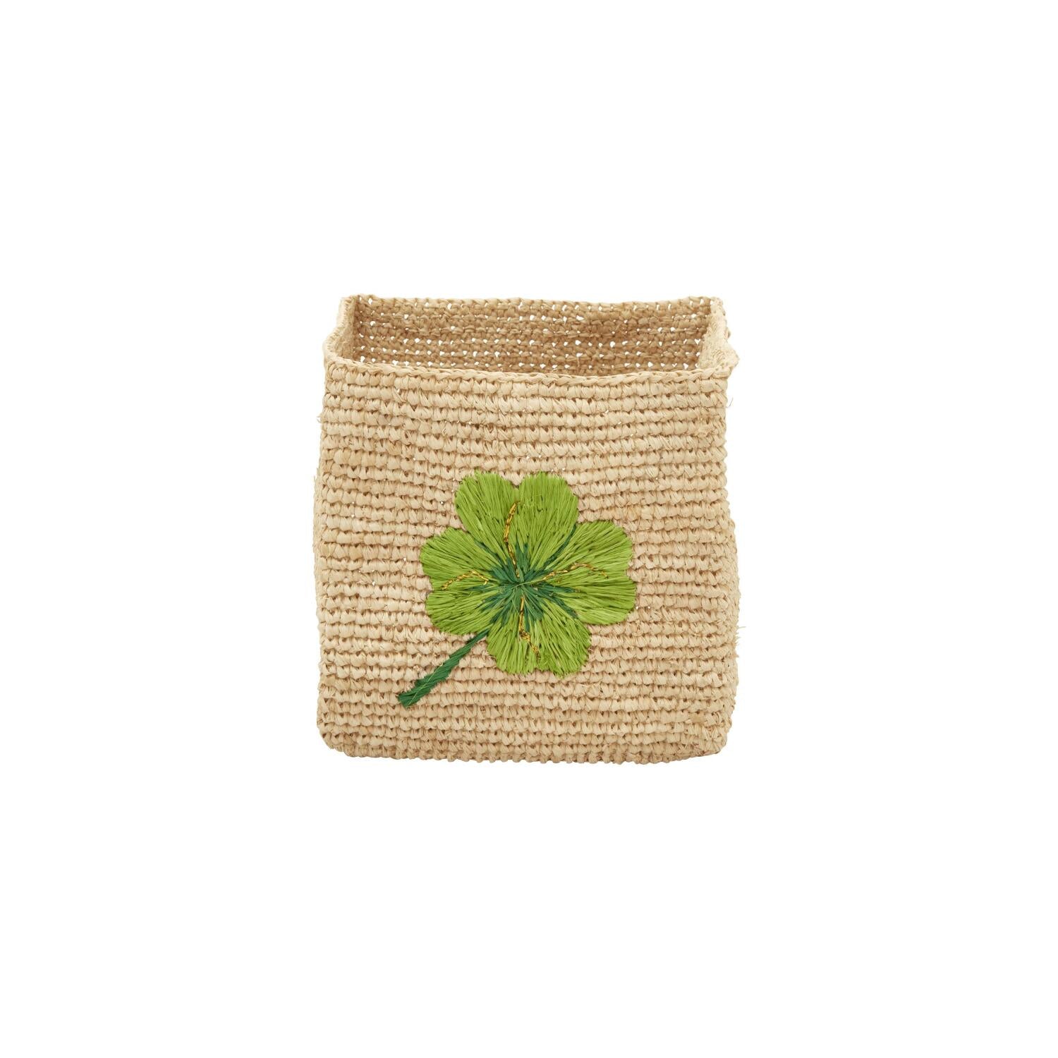 Aufbewahrungskorb "Raffia - Clover" im 2er-Set - S/L (Natur)