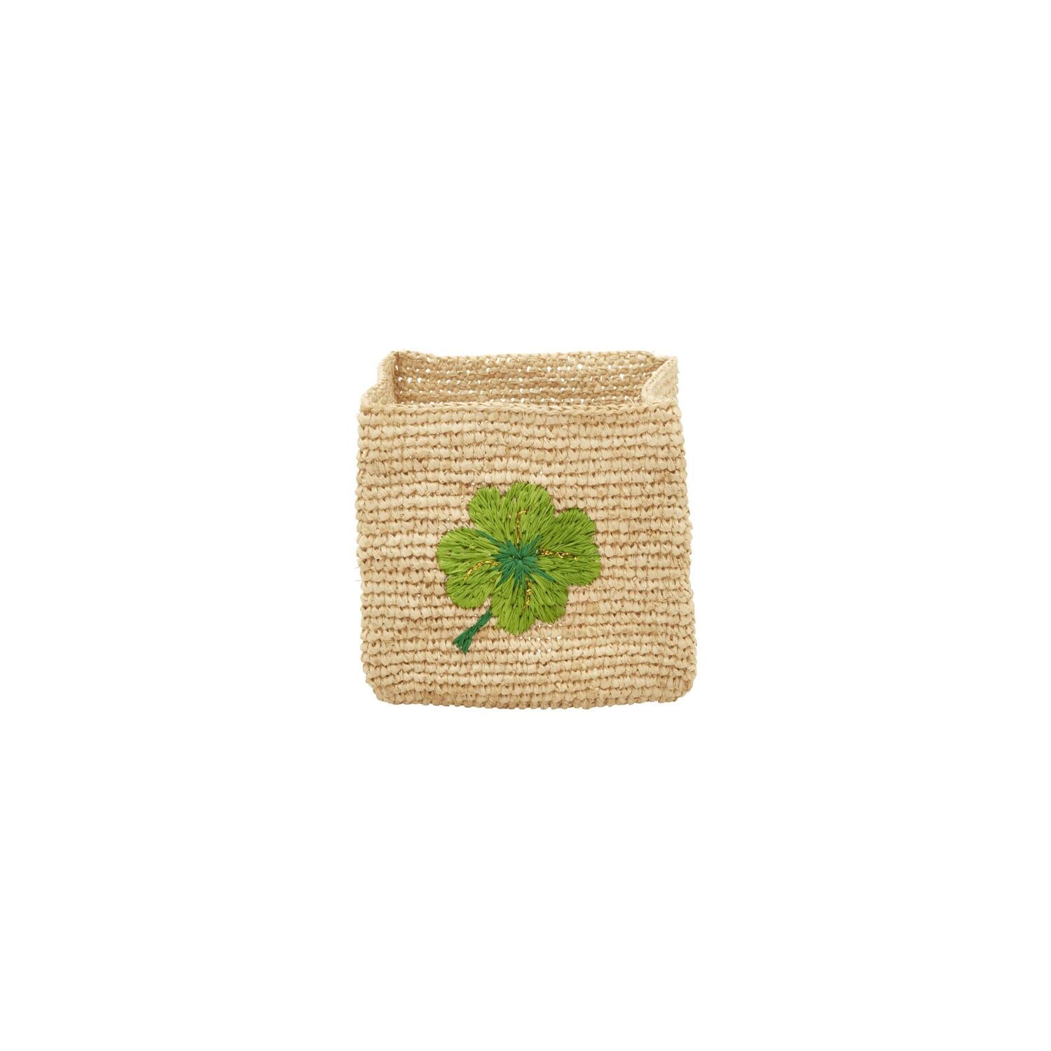 Aufbewahrungskorb "Raffia - Clover" im 2er-Set - S/L (Natur)