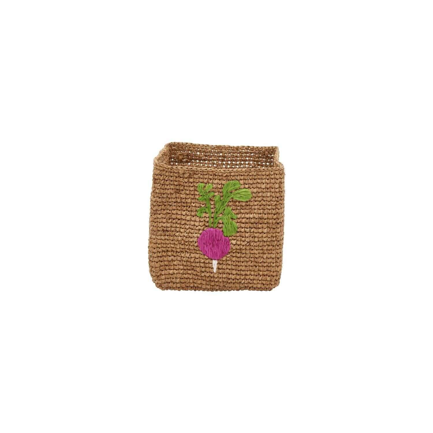 Aufbewahrungskorb "Raffia - Radish" im 2er-Set - S/L (Natur)