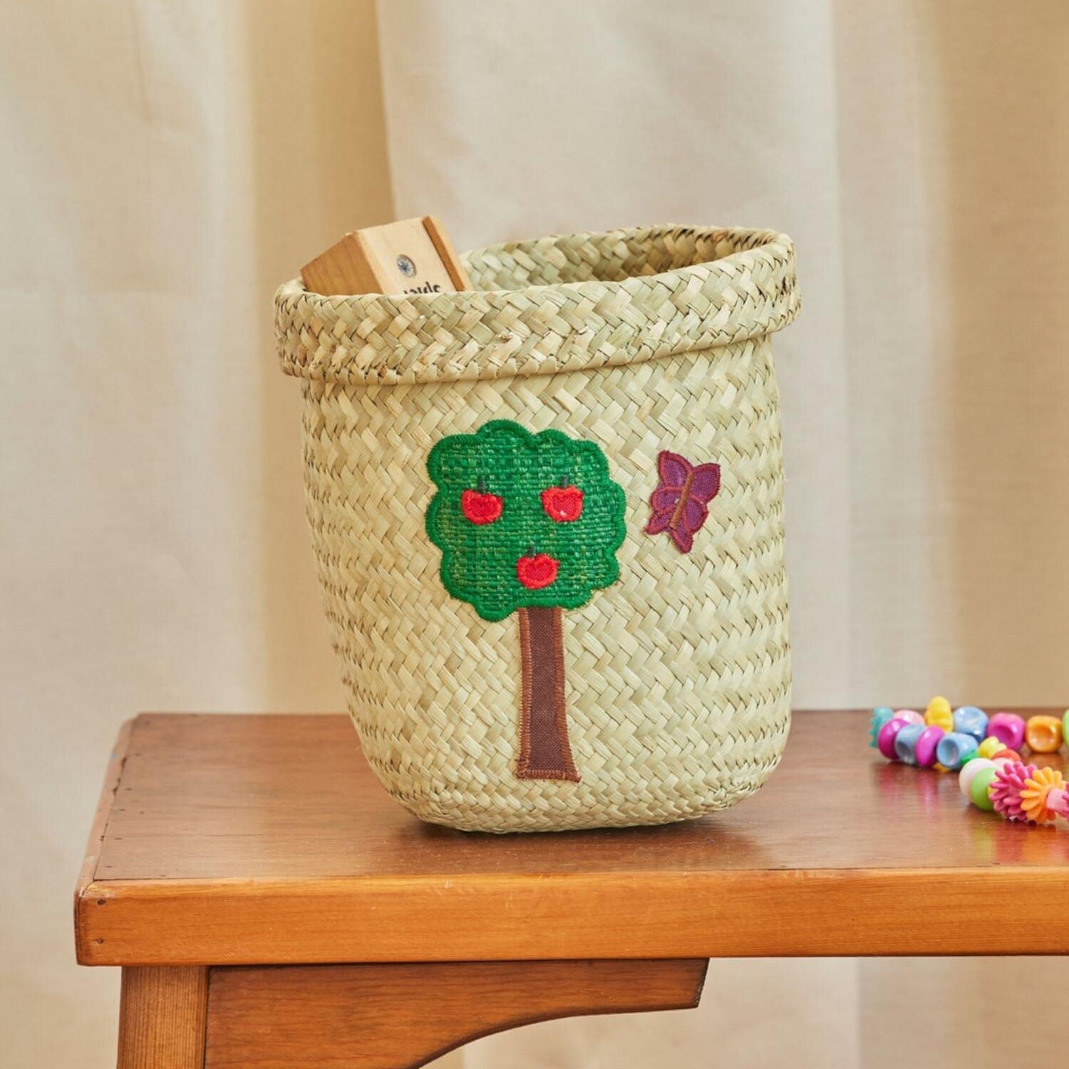 Aufbewahrungskorb rund "Happy Forest" - 15 cm (Natur)