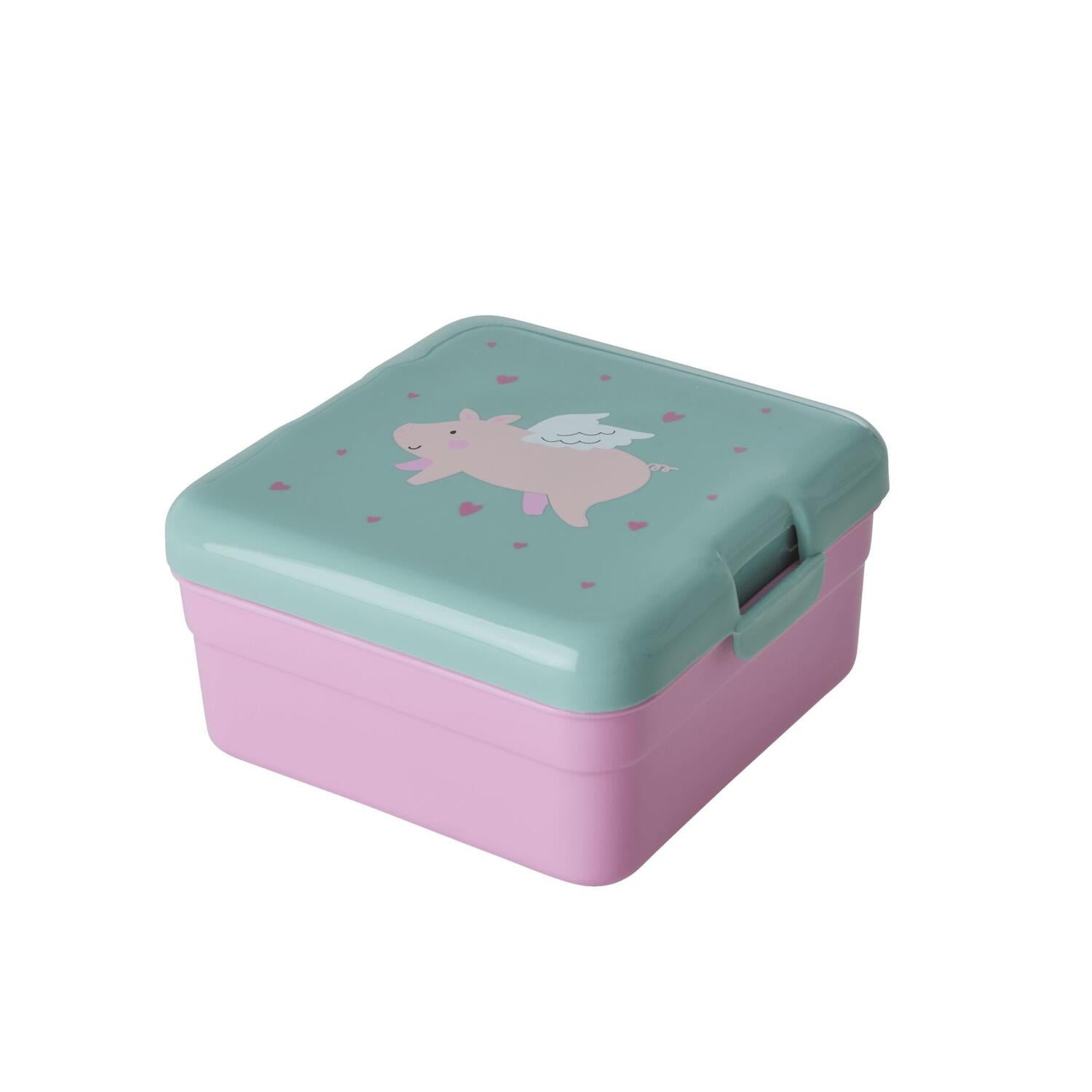 Lunchbox "Flying Pig" - S (Bunt)