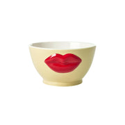 Schüssel "Embossed Red Lips" - 250 ml (Creme/Rot)