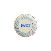 Kuchenteller aus Keramik "Dance" - 15 cm (Weiß/Blau) Rice