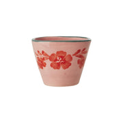 Keramik Espressotasse "Flower Vine" (Pink/Orange) Rice