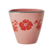 Keramik Tasse oval "Flower Vine" (Pink/Orange) Rice