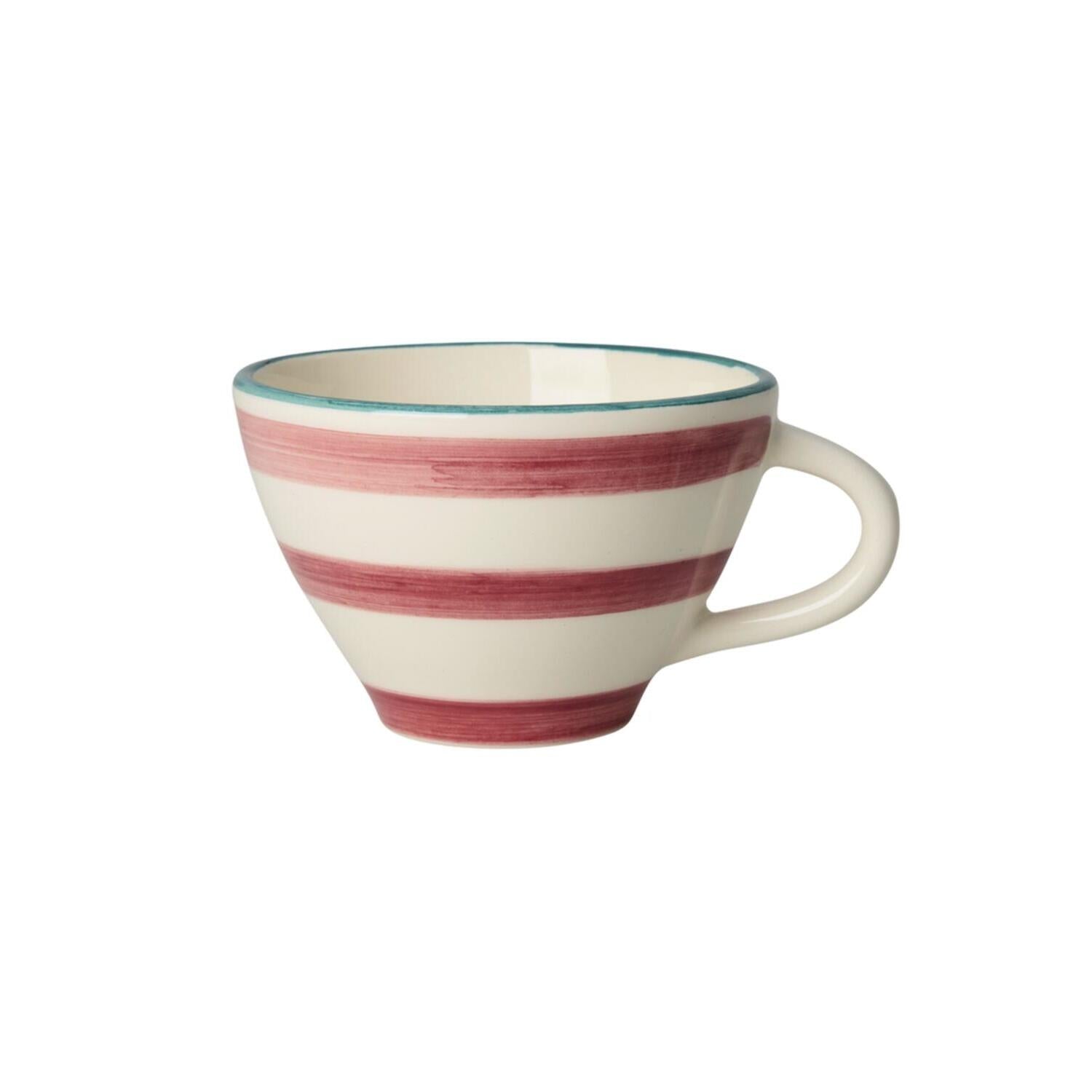 Teetasse aus Keramik "Stripes" - 150 ml (Pink)