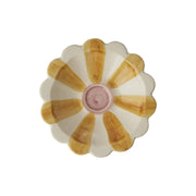 Keramik Schale "Stripes" (Gelb/Weiß) Rice