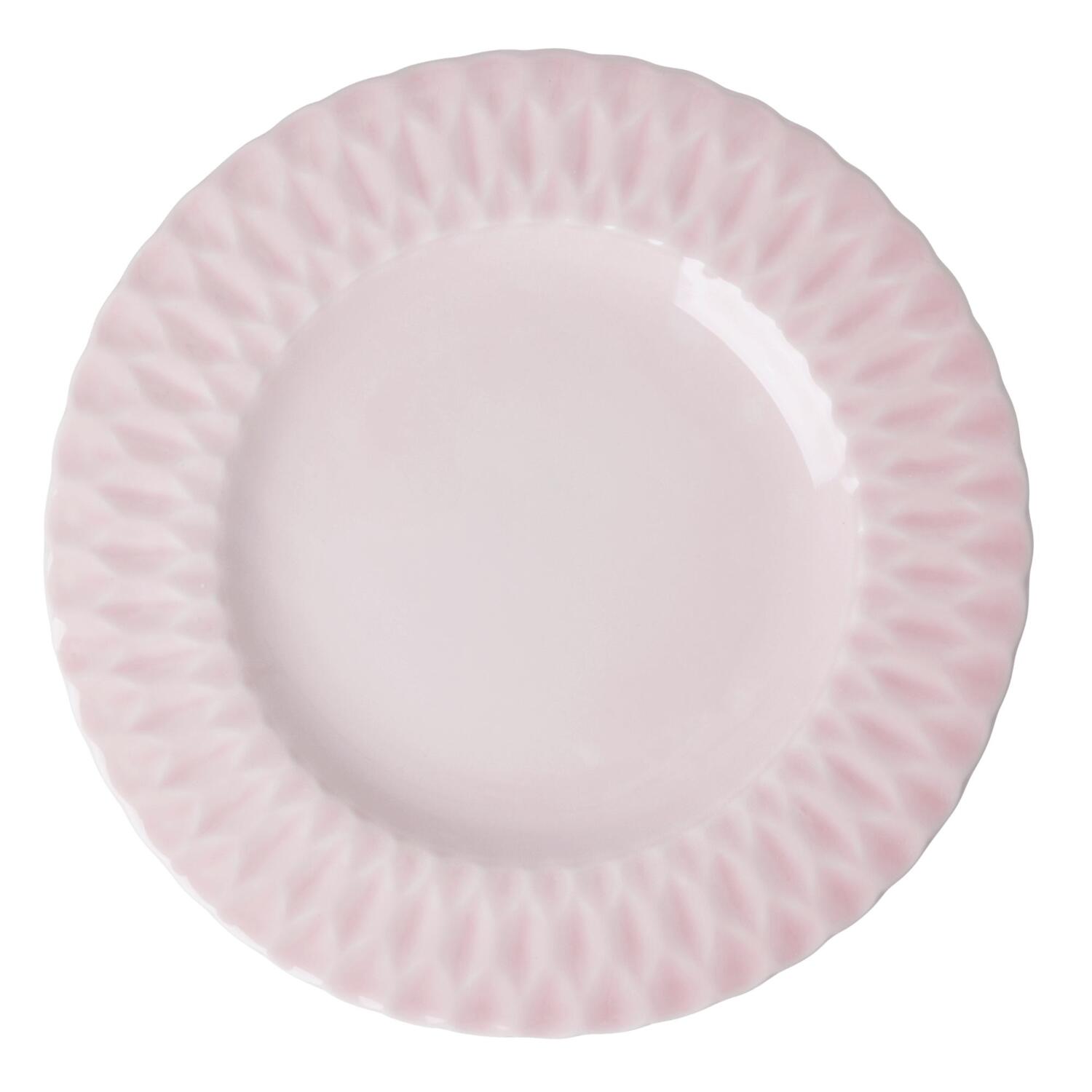 Speiseteller aus Keramik (Perfect Pink) Rice