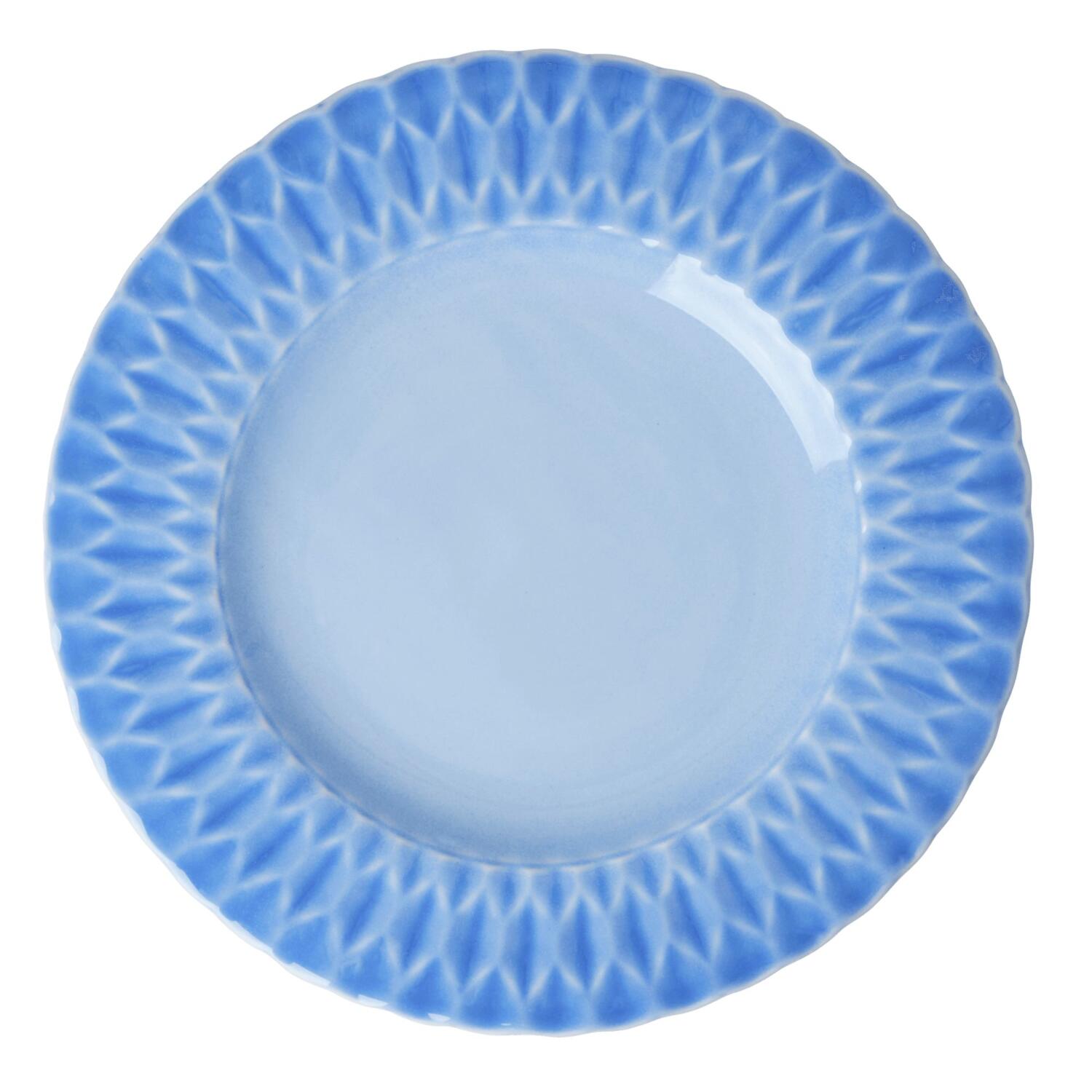Speiseteller aus Keramik (Sky Blue) Rice