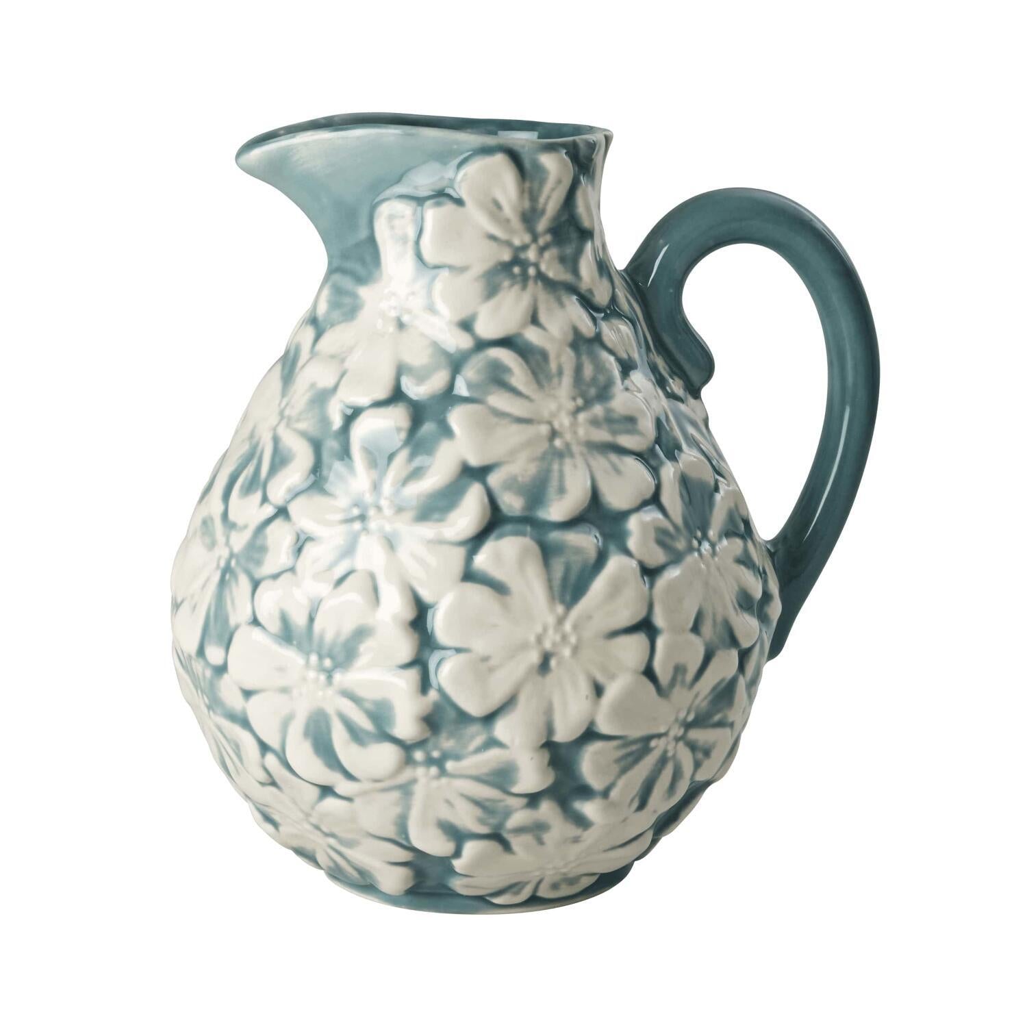 Vase "Flower" - 4,5 l (Grün/Hellgrau) Rice
