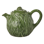 Keramik Teekanne "Embossed Leave" (Grün)