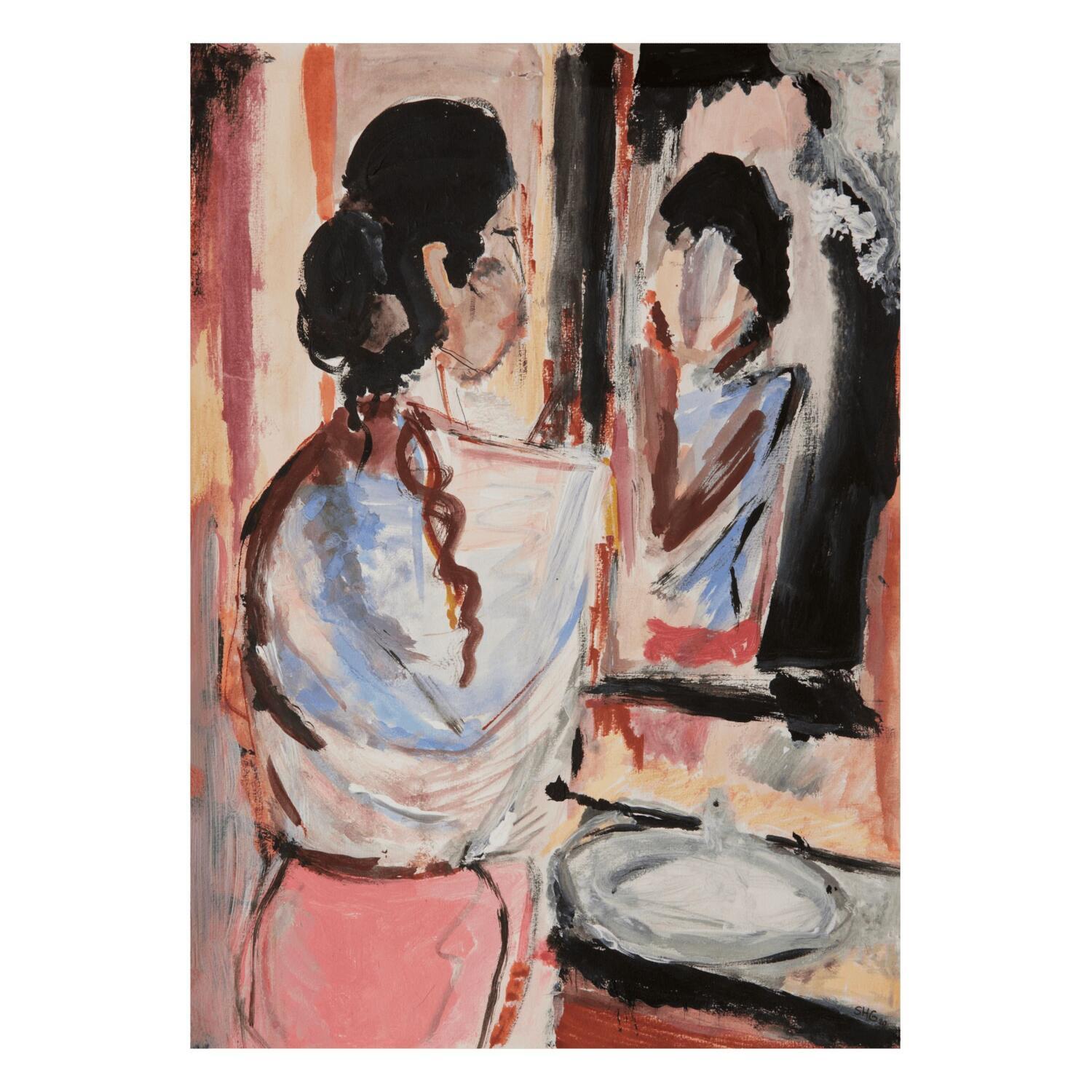 Poster "Lady In Mirrow" - A3 (Bunt)