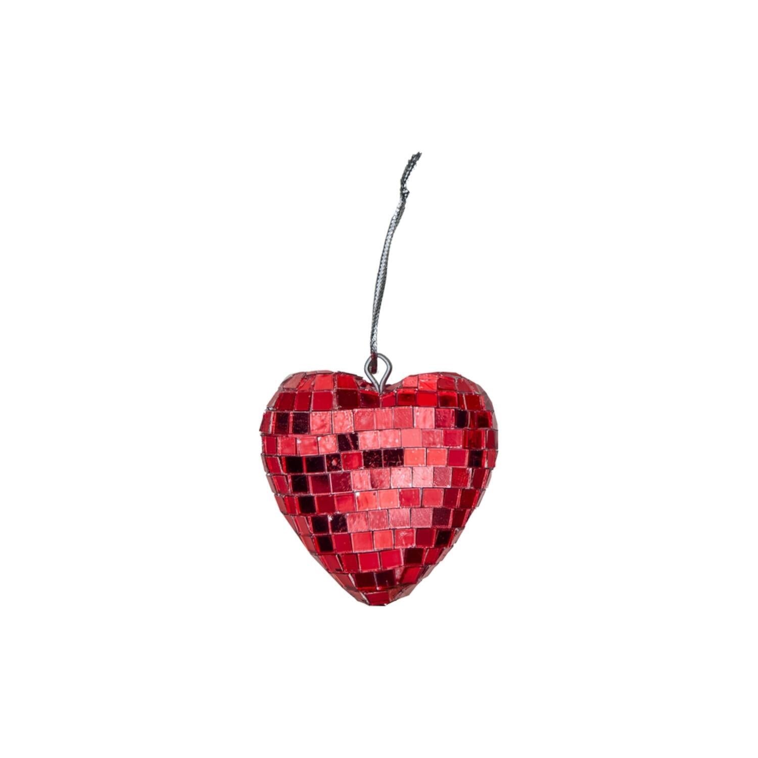 Diskokugel "Heart" (Rot)