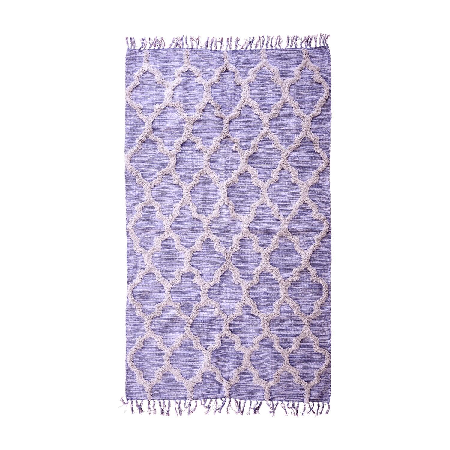 Baumwollteppich - 120x200 cm (Lavender)