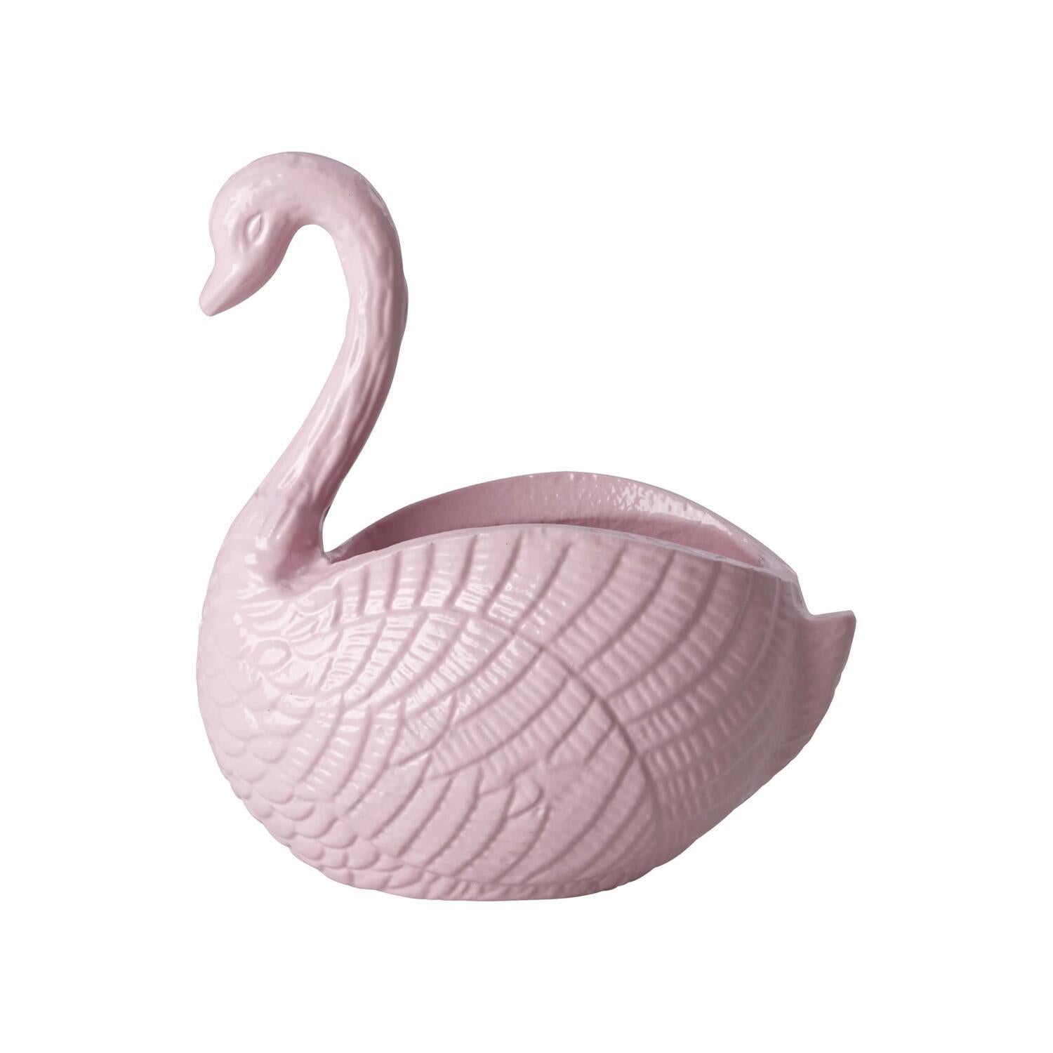 Blumentopf "Swan" - 21x9,5x23 cm (Pink)