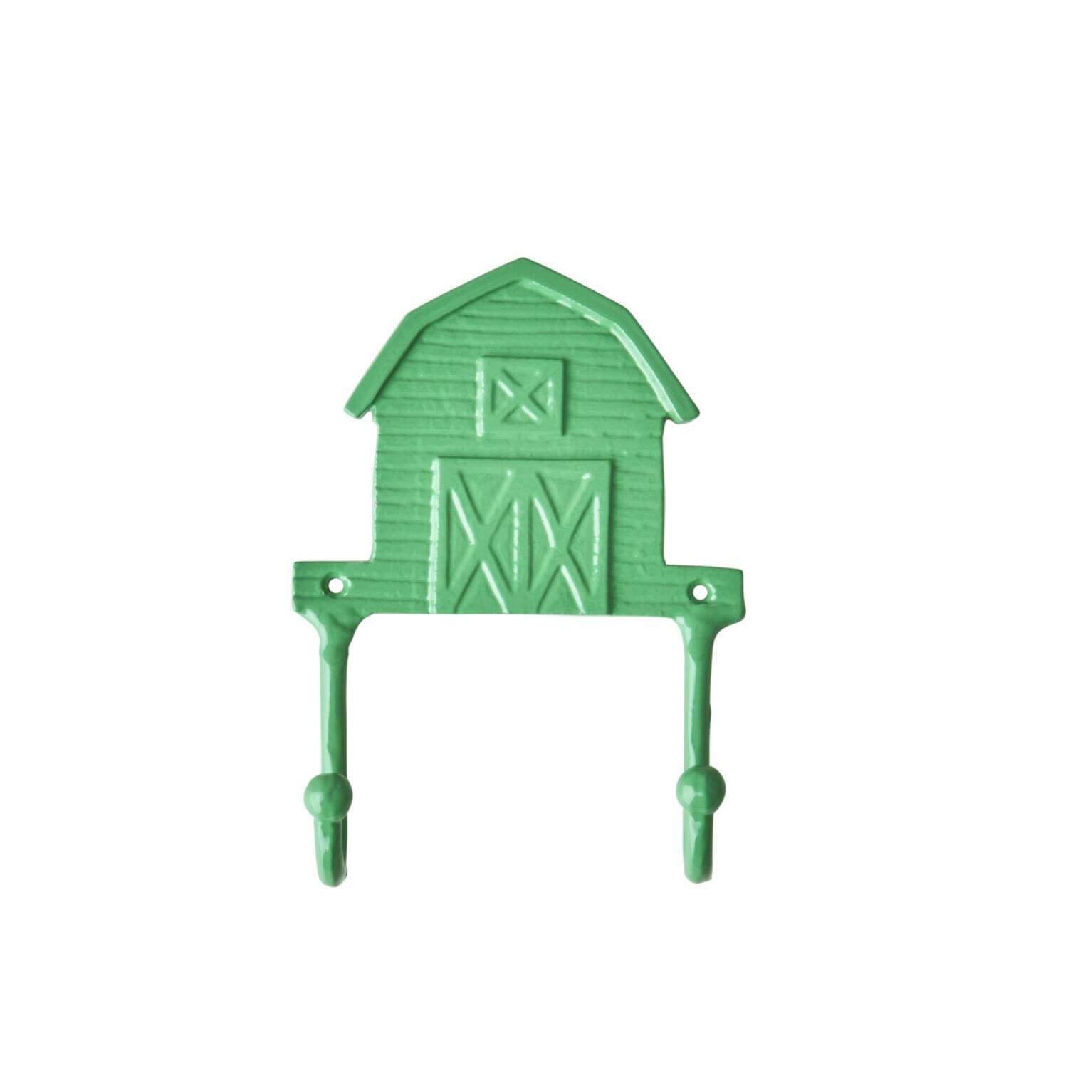 Metall-Haken "Farm/Scheune" (Grün)