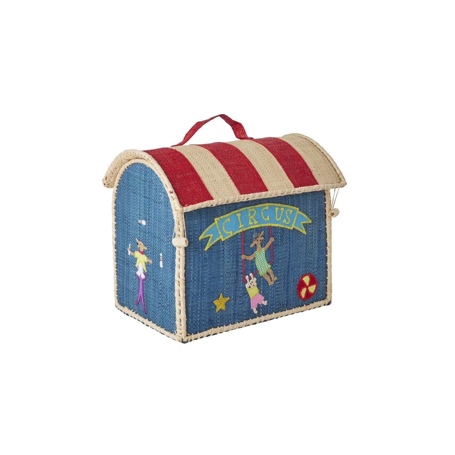 Kindertasche "Raffia - Circus" - 24x17x22 cm (Bunt)