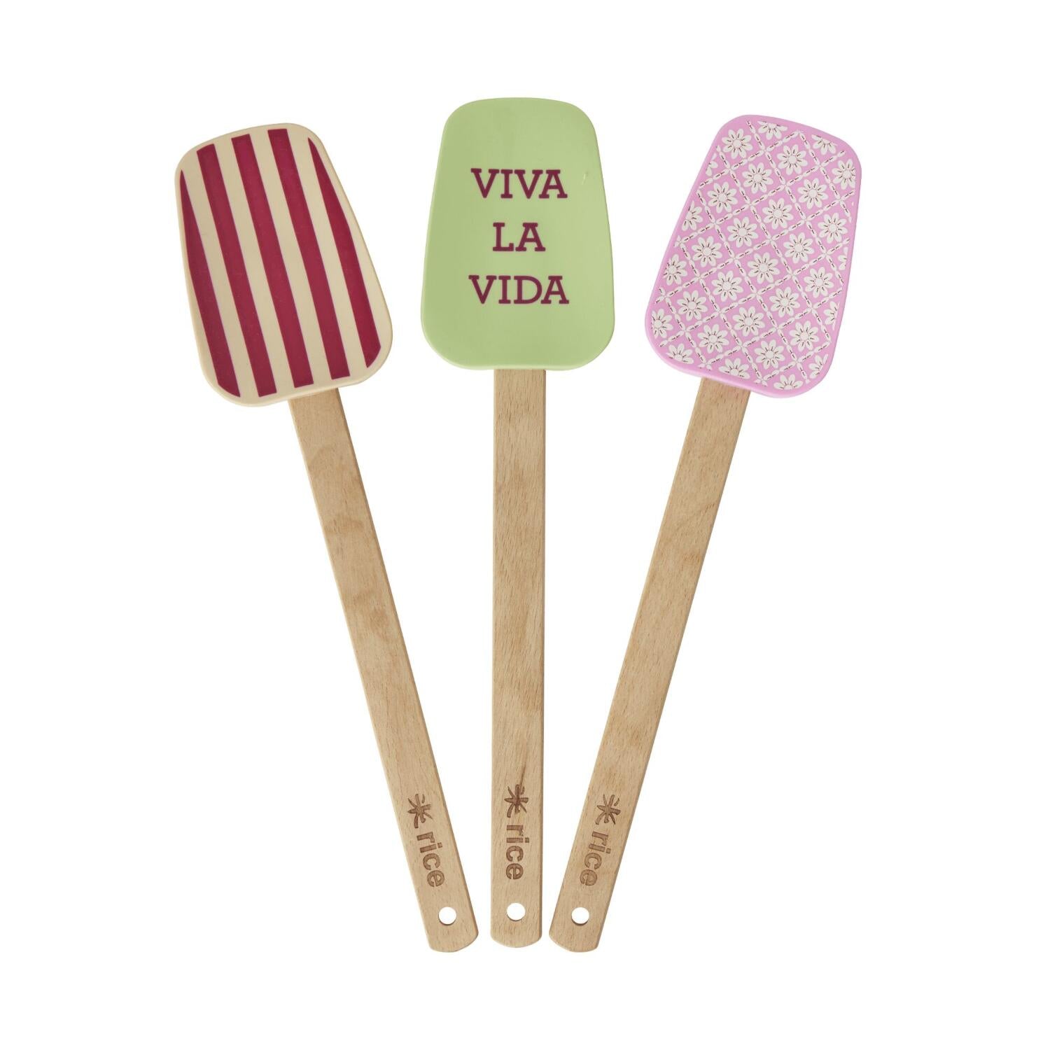 Silikon Teigschaber "Viva la Vida" - 26,5x6x2 cm (Bunt)