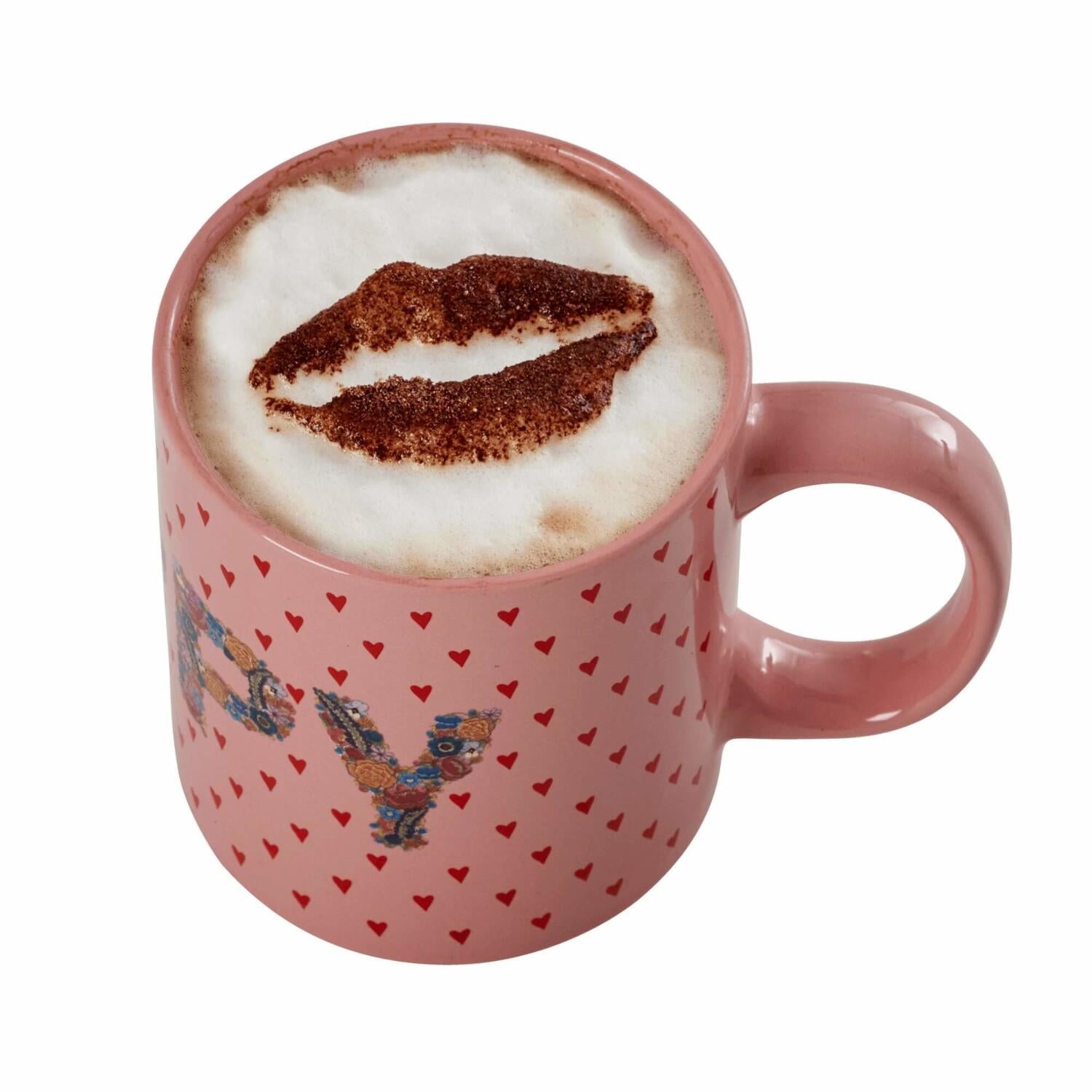 Cappuccino-Schablonen - 2er-Set (Weiß)