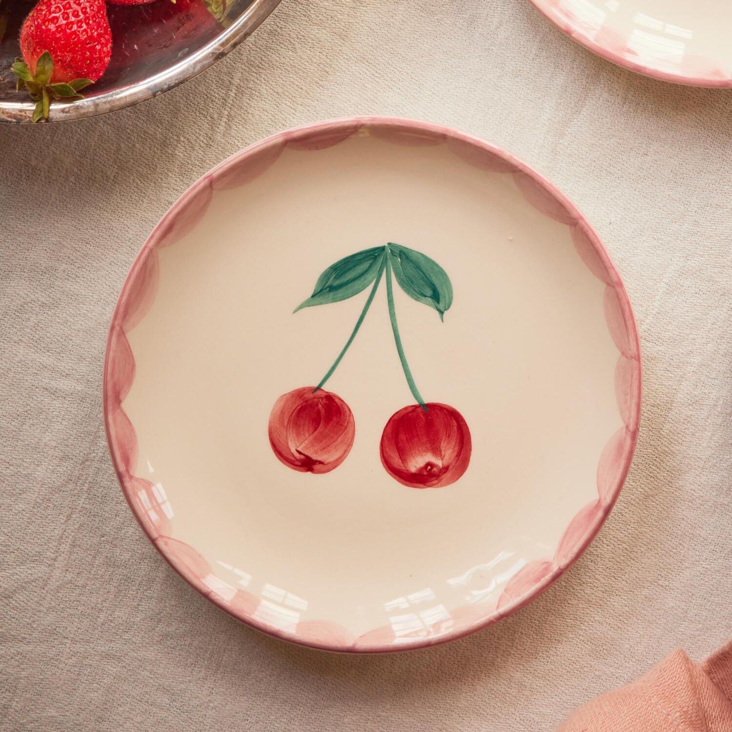 Keramik Kuchenteller "Cherry" (Bunt) Rice