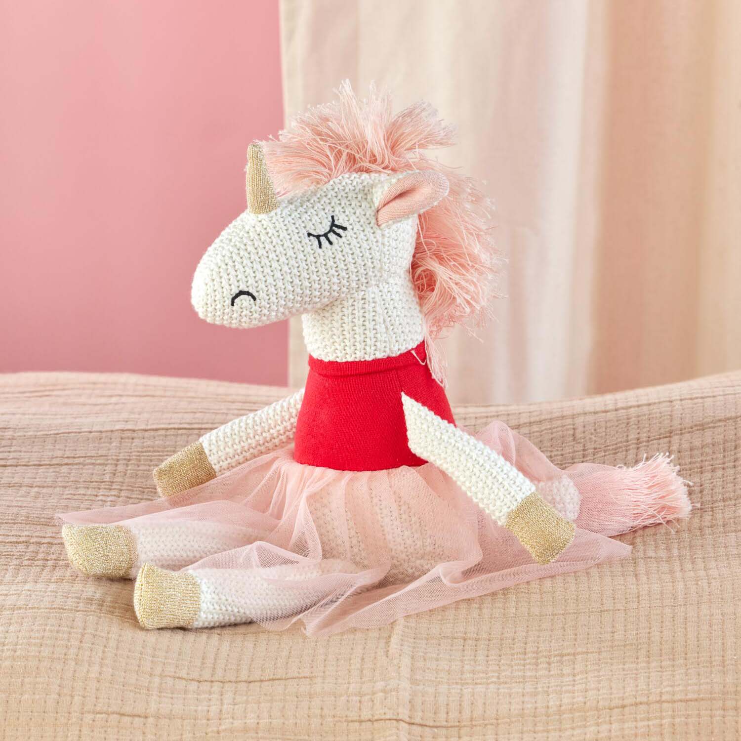 Kuscheltier "Einhorn" (Bunt)