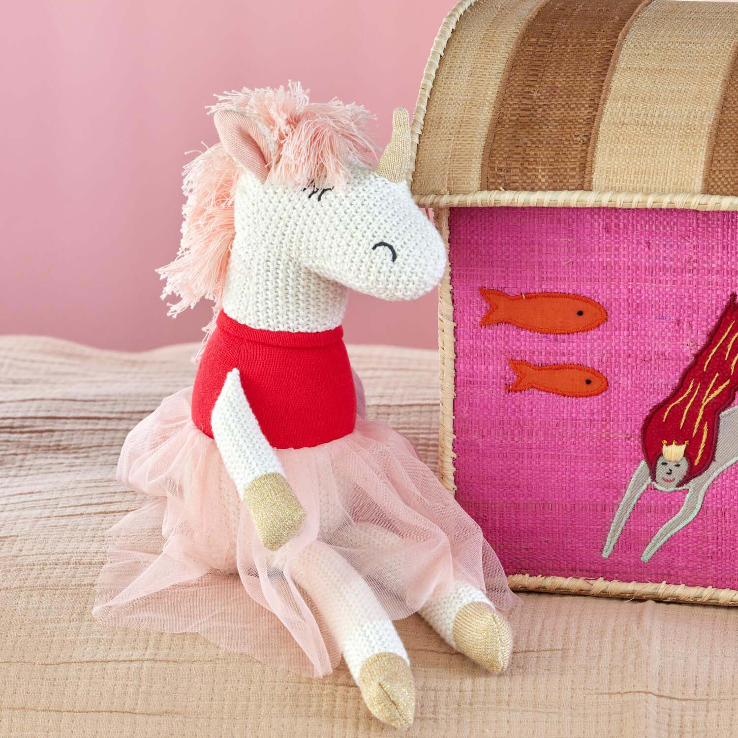 Kuscheltier "Einhorn" (Bunt)