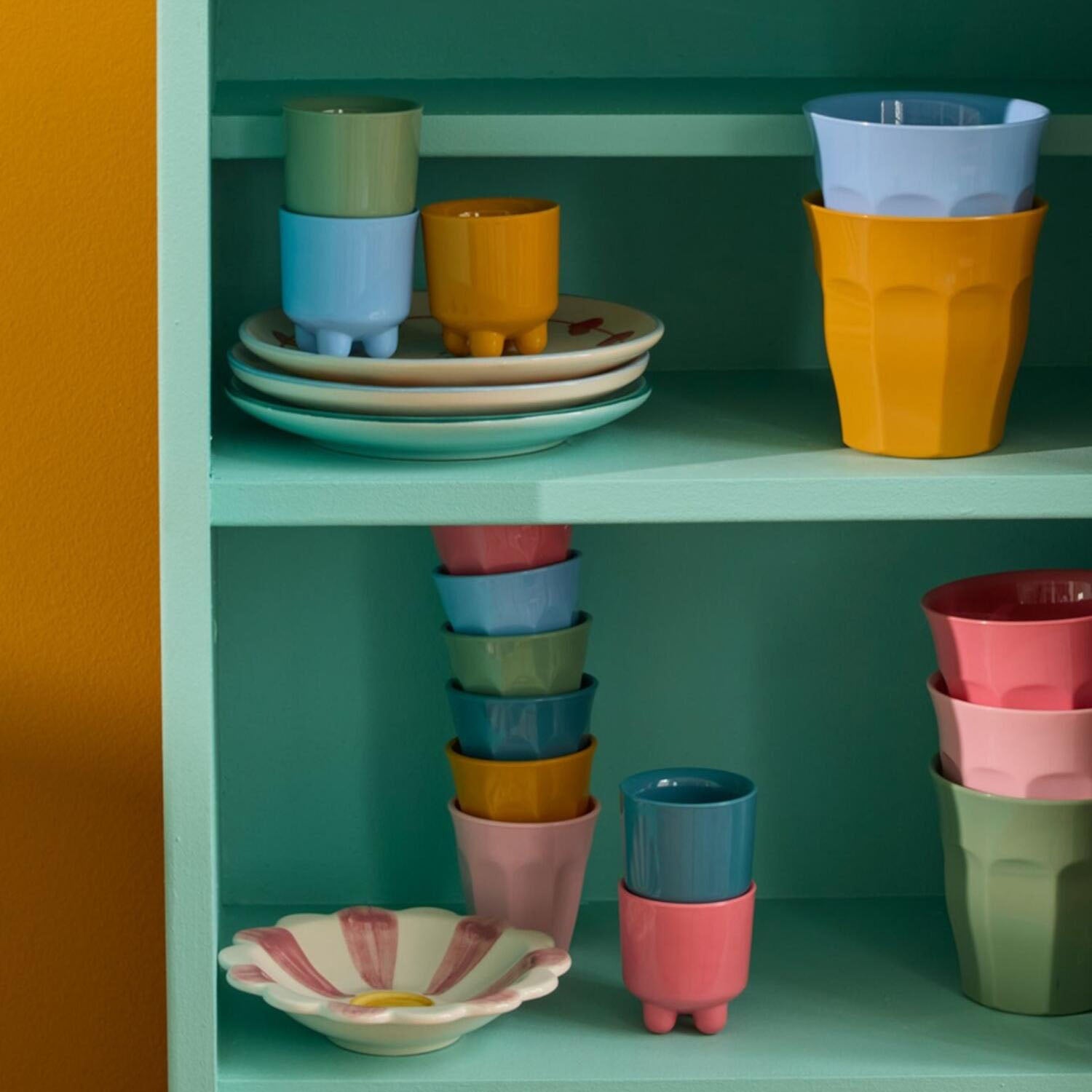 Melamin Eierbecher "All You Need is Love and…" im 6er-Set - 5x5,5 cm (Bunt)