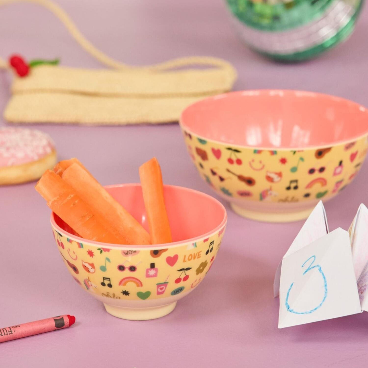 Melamin Schale "Unicorn Love" - M (Bunt)