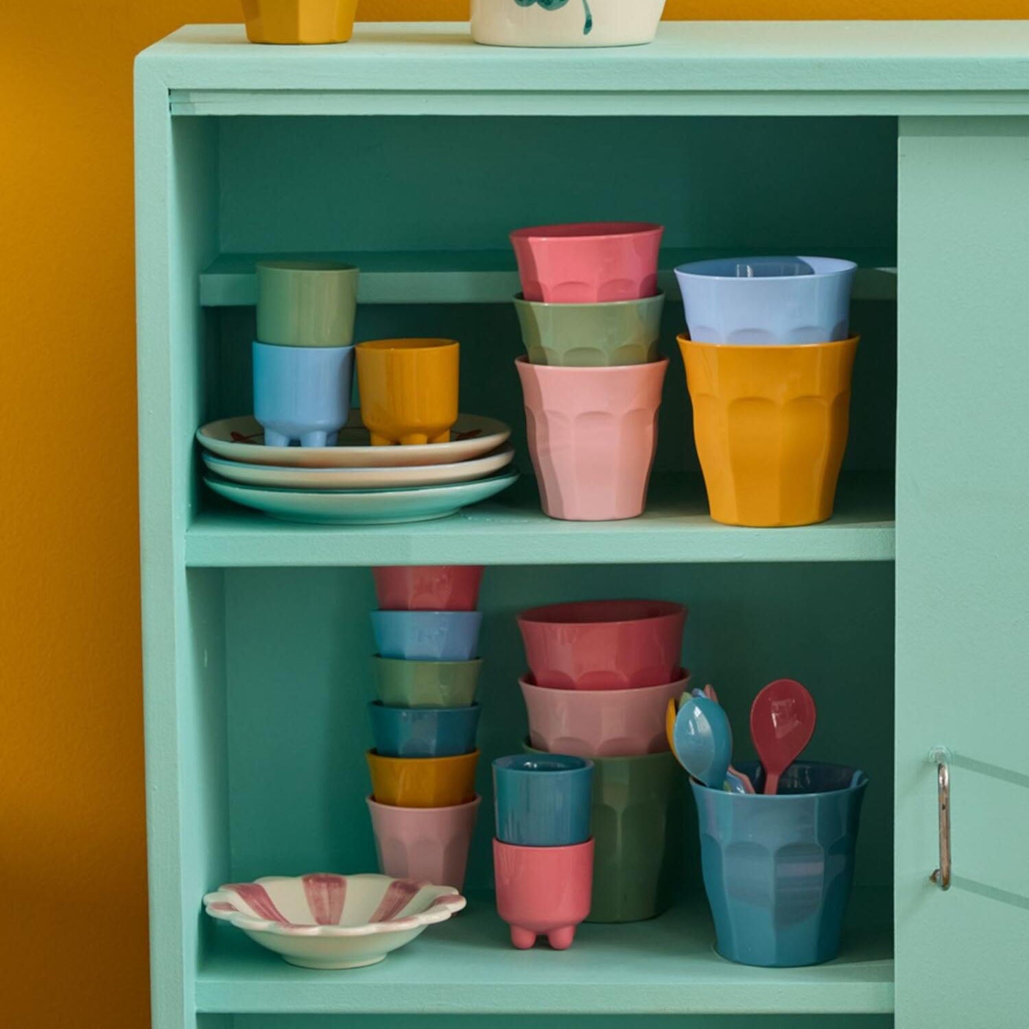 Melamin Becher "All You Need is Love and…" im 6er-Set - M (Bunt)