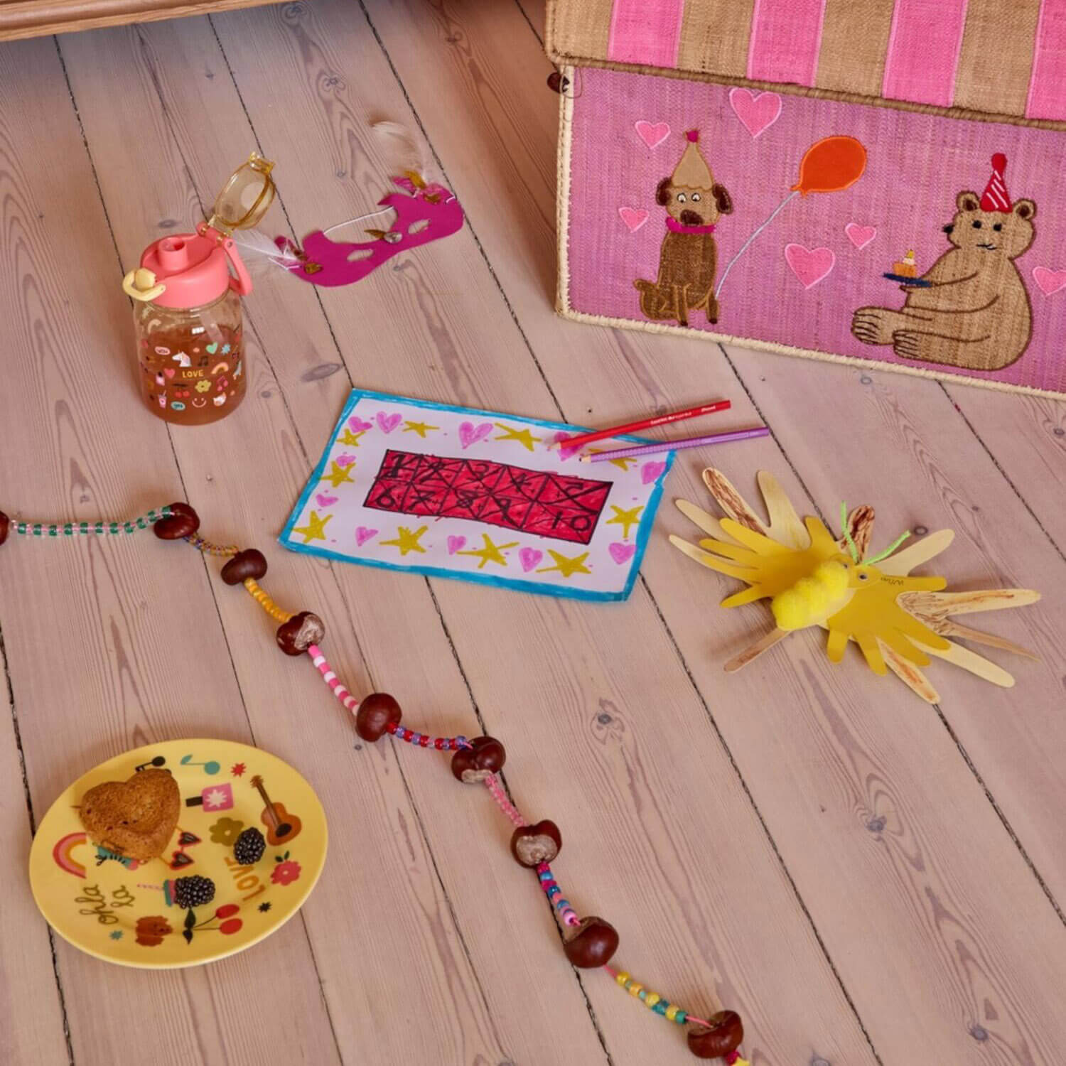 Melamine Teller "Unicorn Love"- 20 cm (Bunt)