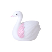 LED Licht "Swan" - 8,5x7,5x9 cm (Weiß/Rosa)