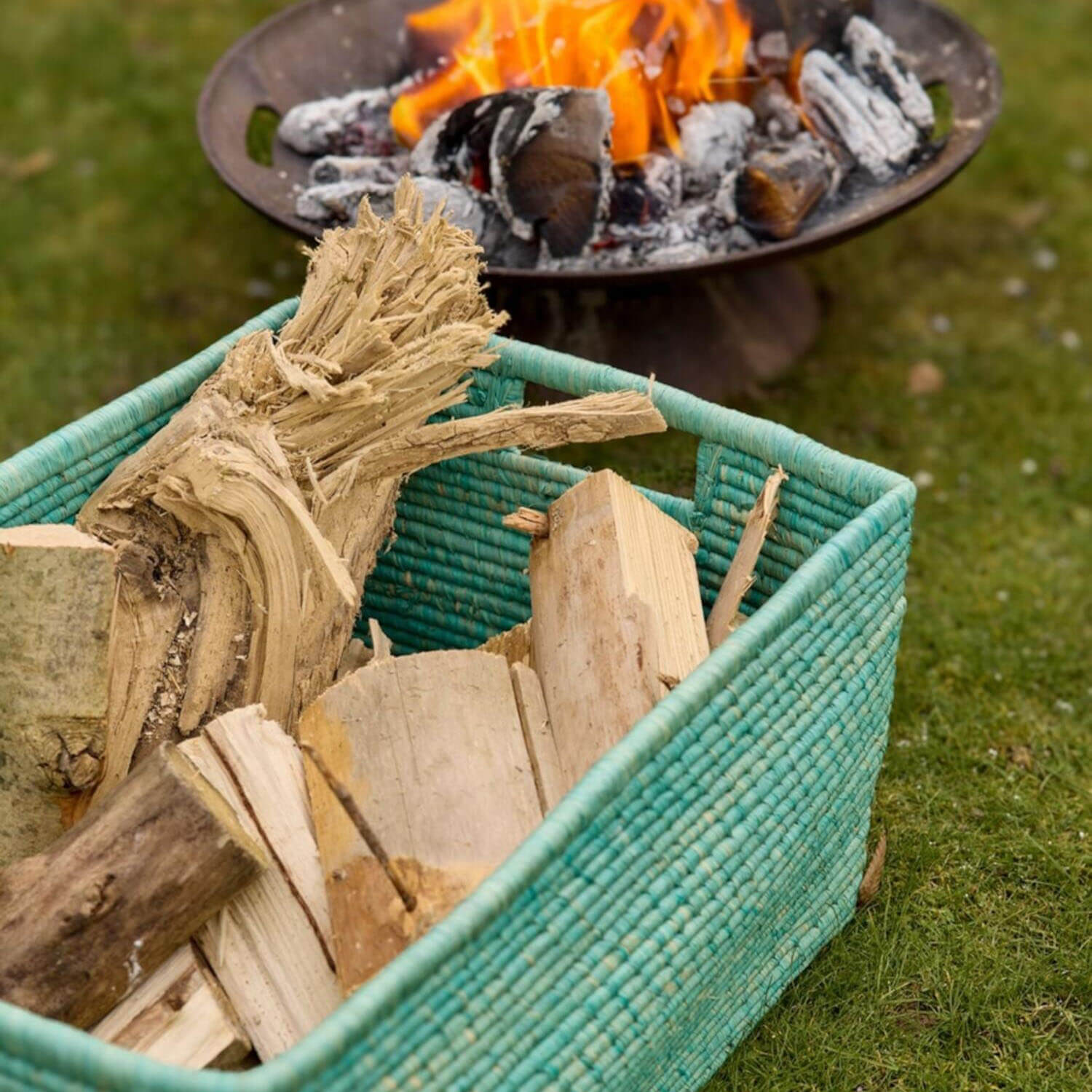 Korb "Raffia" - XL (Grün)