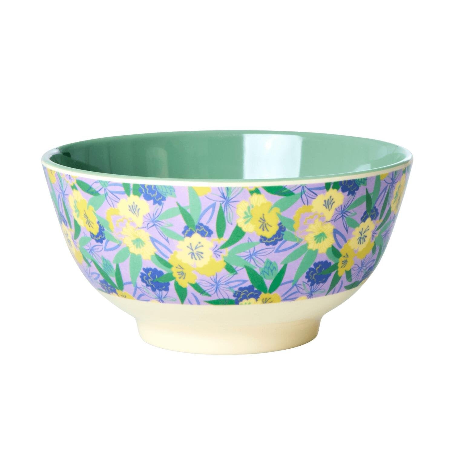 Melamin Schale "Fancy Pansy" - M (Blau) Rice