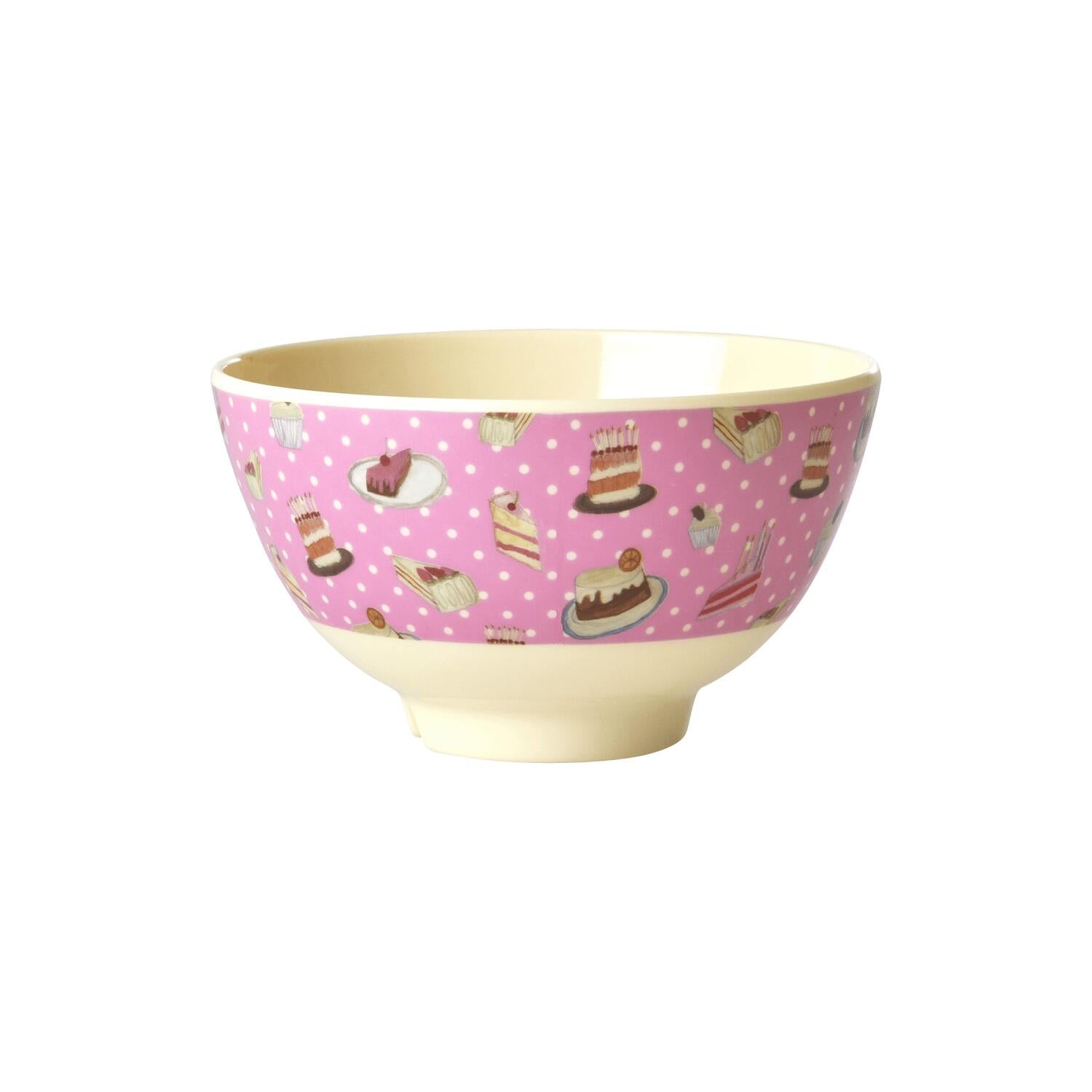 Melamin Schale "Sweet Cake" - S (Bunt)