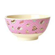 Melamin Schale "Sweet Cake" - M (Bunt)