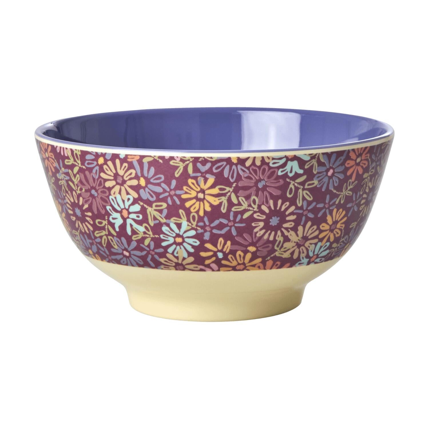 Melamin Schale "Wild Vintage Flower" - M (Bunt)