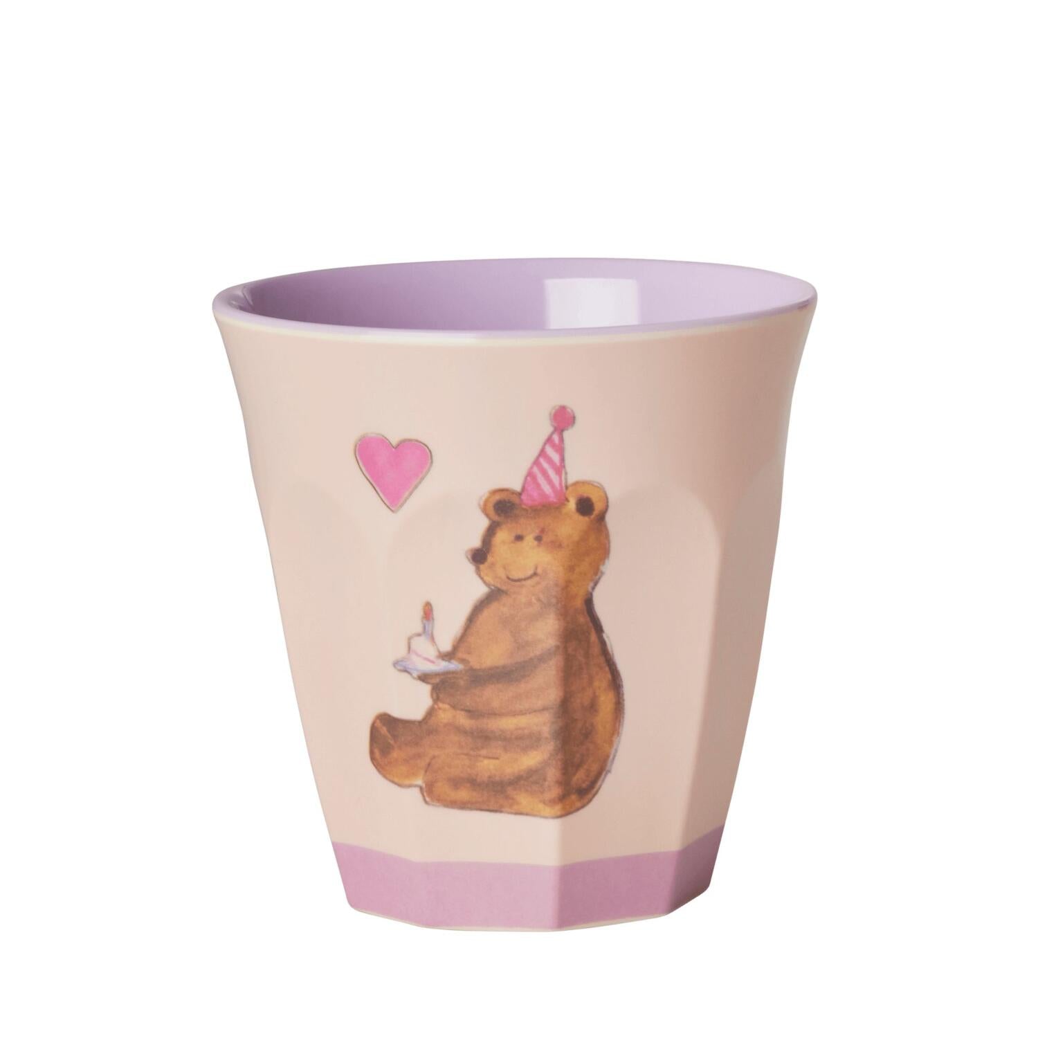 Melamin Becher im 6er-Set "Animals" in Geschenkbox - S (Lavendel)