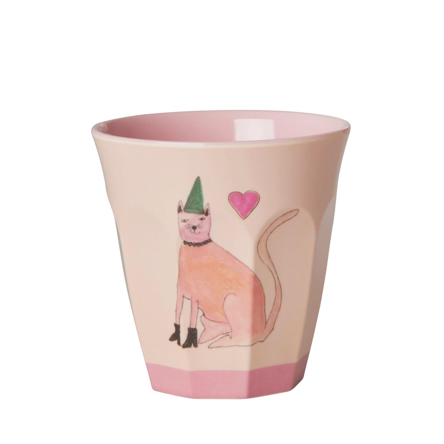 Melamin Becher im 6er-Set "Animals" in Geschenkbox - S (Lavendel)