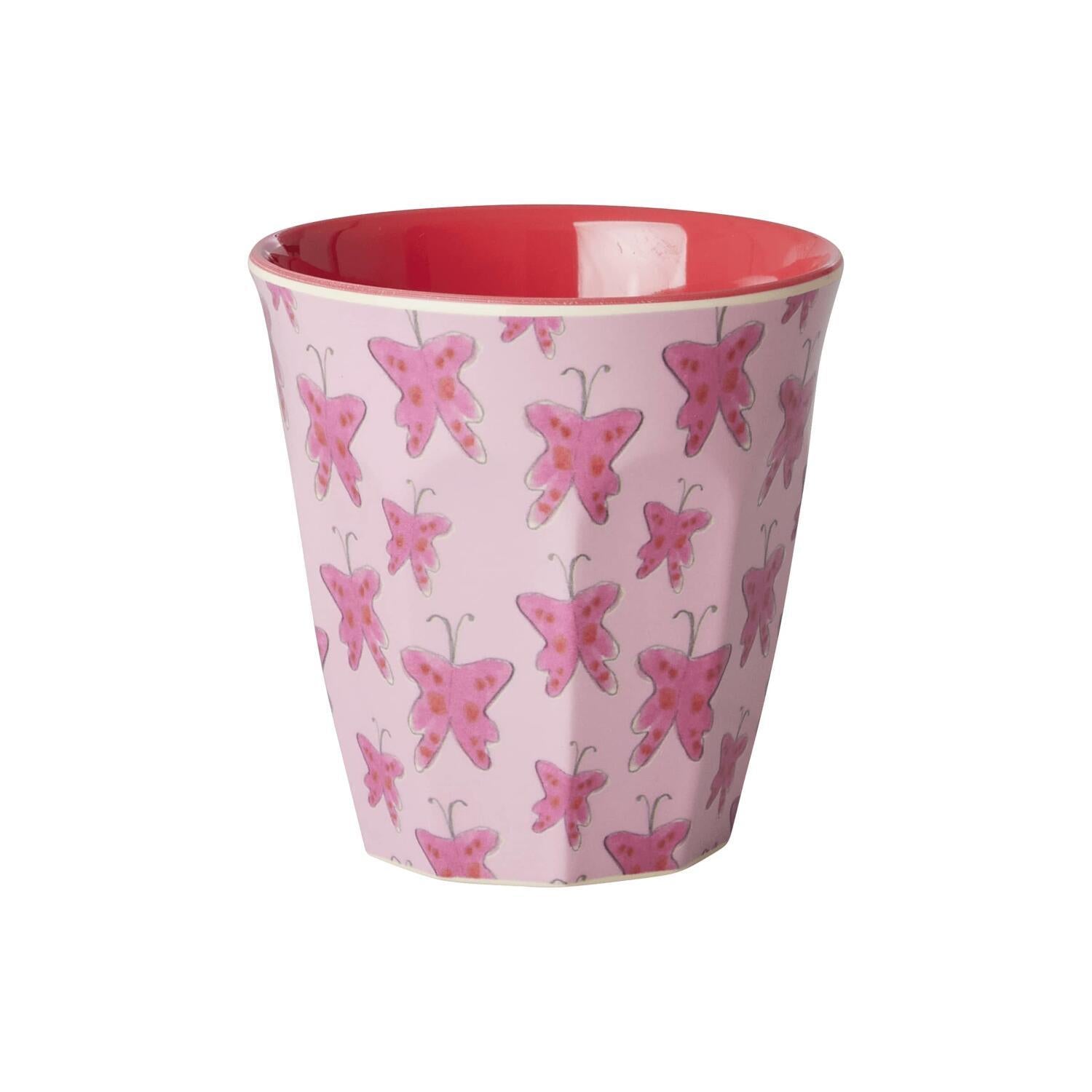 Melamin Tasse "Happy Forest" - Set 6-tlg. (Pink/Bunt)