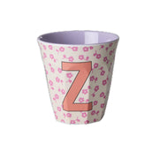 Melamin Becher "Buchstabe Z - Flowers" - M (Bunt)